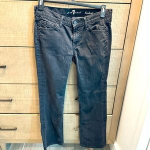 7 For all Mankind Black Jeans Size 30